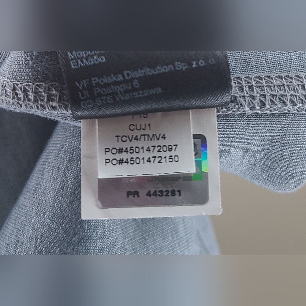 The North Face Jacket Size Large Women’s Asymmetric Zip-Up Grey And Pink - Picture 6 of 6